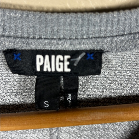 PAIGE Heather Gray V-Neck Midi Dress - Picture 2 of 3